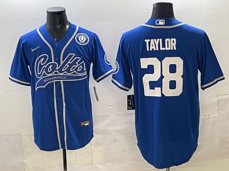 Men 2025 Indianapolis Colts #28 Taylor blue Joint Name Nike Limited NFL Jersey 005->indianapolis colts->NFL Jersey